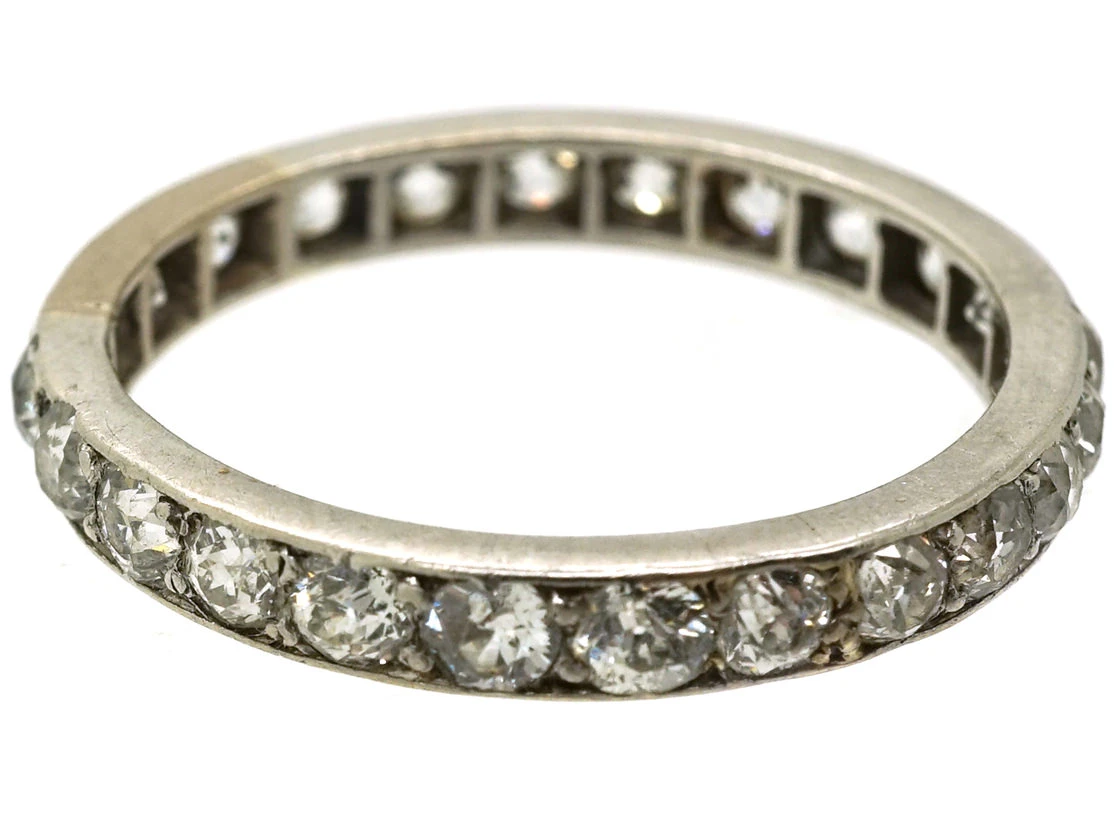 Platinum & Diamond Eternity Ring 8 Platinum & Diamond Eternity Ring - Image 6