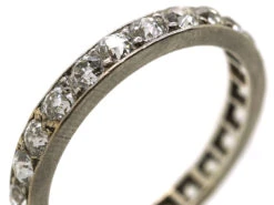 Platinum & Diamond Eternity Ring 12 Platinum & Diamond Eternity Ring -Antique Jewellery Company DSC04436
