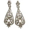 Art Deco Silver, Marcasite & Pearl Drop Earrings 1 Art Deco Silver, Marcasite & Pearl Drop Earrings -Antique Jewellery Company DSC04466