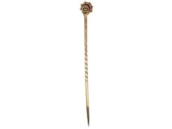 9ct Gold & Garnet Tie Pin 9 9ct Gold & Garnet Tie Pin -Antique Jewellery Company DSC04477 1