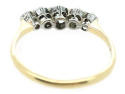 18ct Gold Diamond Five Stone Ring 12 18ct Gold Diamond Five Stone Ring -Antique Jewellery Company DSC04487 1