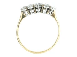 18ct Gold Diamond Five Stone Ring 16 18ct Gold Diamond Five Stone Ring -Antique Jewellery Company DSC04492