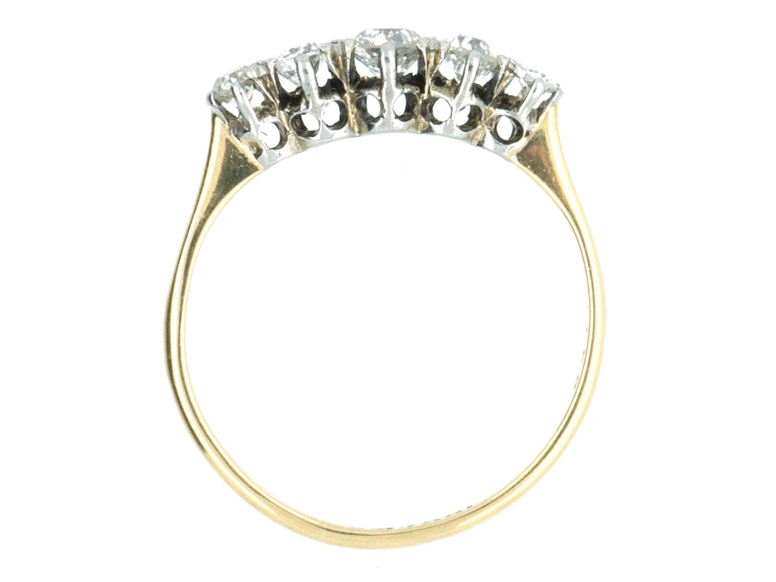 18ct Gold Diamond Five Stone Ring 9 18ct Gold Diamond Five Stone Ring - Image 7