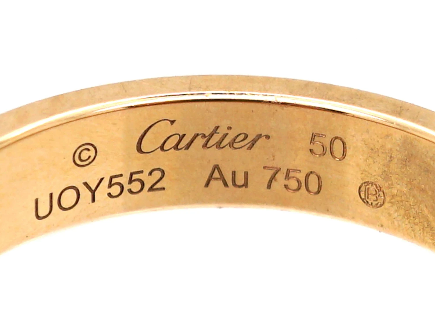 18ct Gold Love Ring By Cartier 6 18ct Gold Love Ring By Cartier - Image 4