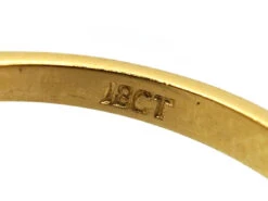 18ct Gold & Platinum Diamond Daisy Cluster Ring -Antique Jewellery Company DSC04518