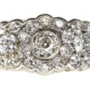Edwardian 18ct Gold, Platinum ​& Diamond Triple Cluster Ring -Antique Jewellery Company DSC04521