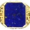 Edwardian 18ct Gold Signet Ring Set With Lapis Lazuli -Antique Jewellery Company DSC04527 1