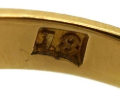 Edwardian 18ct Gold, Platinum ​& Diamond Triple Cluster Ring -Antique Jewellery Company DSC04535