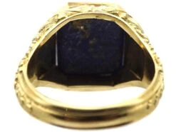 Edwardian 18ct Gold Signet Ring Set With Lapis Lazuli 10 Edwardian 18ct Gold Signet Ring Set With Lapis Lazuli -Antique Jewellery Company DSC04544