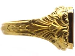 Edwardian 18ct Gold Signet Ring Set With Lapis Lazuli 11 Edwardian 18ct Gold Signet Ring Set With Lapis Lazuli -Antique Jewellery Company DSC04563 1