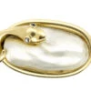 Victorian 15ct Gold Coiled Snake Brooch Set With A Blister Pearl 1 Victorian 15ct Gold Coiled Snake Brooch Set With A Blister Pearl -Antique Jewellery Company DSC04581