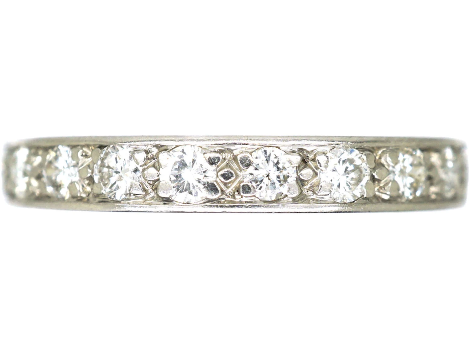 Art Deco Platinum & Diamond Eternity Ring 3 Art Deco Platinum & Diamond Eternity Ring