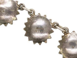 Silver ​& Marcasite Flower Motif Necklace -Antique Jewellery Company DSC04629