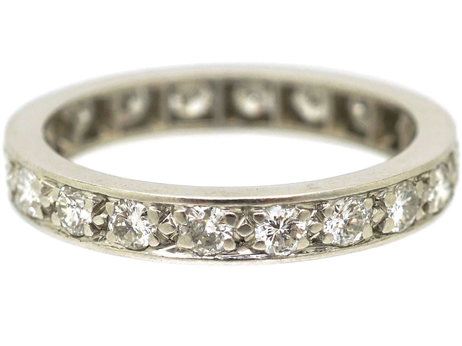 Art Deco Platinum & Diamond Eternity Ring 6 Art Deco Platinum & Diamond Eternity Ring - Image 4