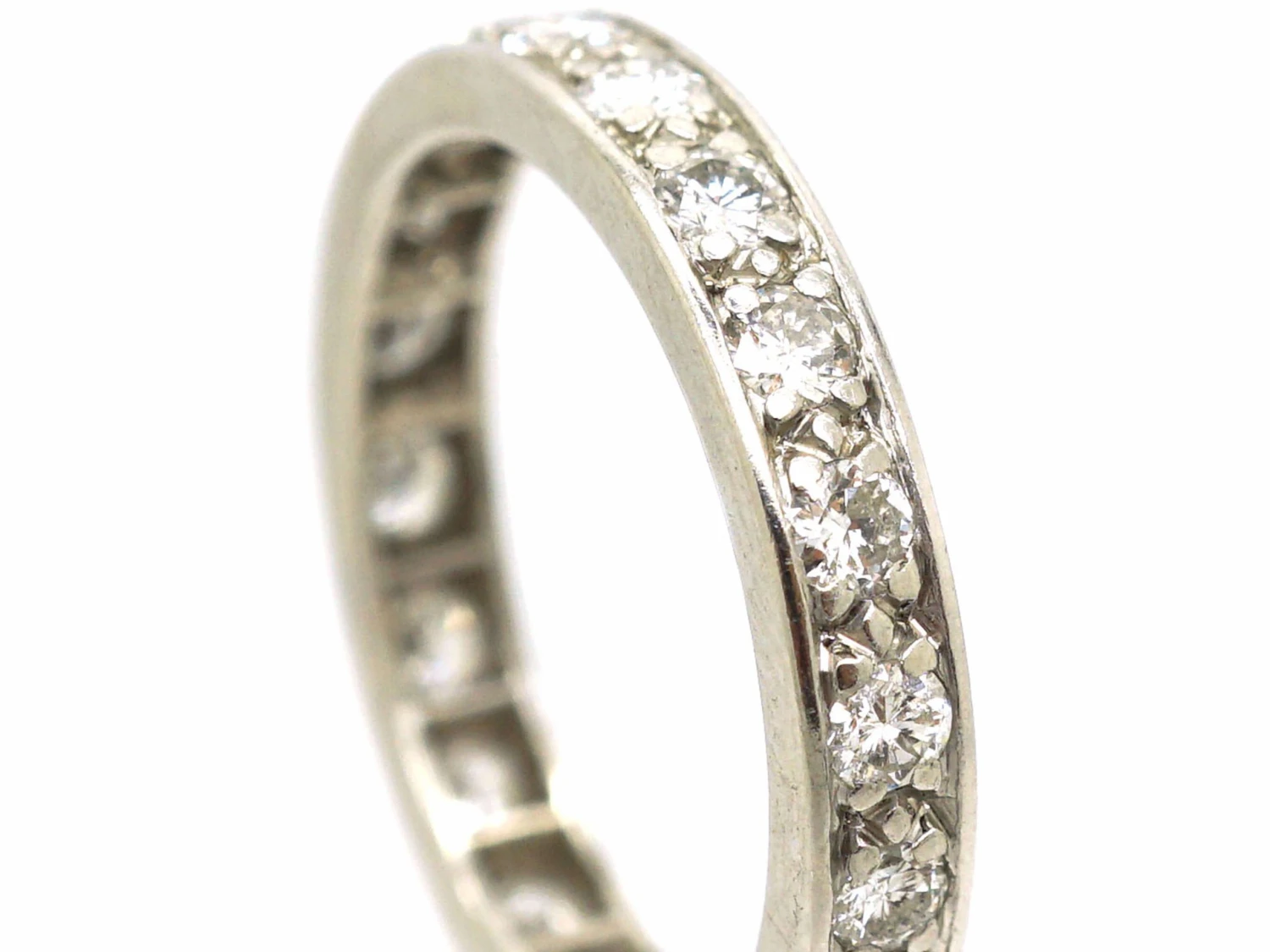 Art Deco Platinum & Diamond Eternity Ring 4 Art Deco Platinum & Diamond Eternity Ring - Image 2