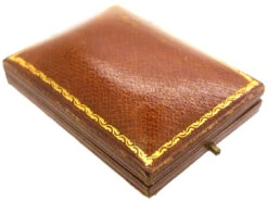 Art Deco Two Diamond Drop Pendant In Original Case -Antique Jewellery Company DSC04704