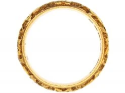 18ct Gold Wedding Ring With Ivy Leaf Detail 9 18ct Gold Wedding Ring With Ivy Leaf Detail -Antique Jewellery Company DSC04725 scaled 1