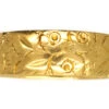 18ct Gold Wedding Band With Roses & Ivy Motif
