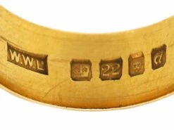18ct Gold Wedding Ring With Ivy Leaf Detail 10 18ct Gold Wedding Ring With Ivy Leaf Detail -Antique Jewellery Company DSC04739 scaled 1