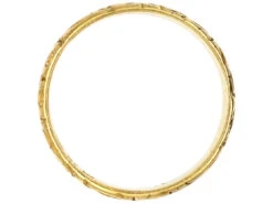 18ct Gold Wedding Band With Roses & Ivy Motif -Antique Jewellery Company DSC04740