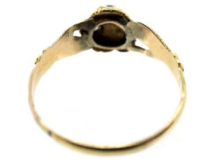 Late Georgian 15ct Gold Gem Set Token Of Affection Ring -Antique Jewellery Company DSC04774