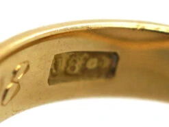 Edwardian 18ct Gold Signet Ring With Onyx Intaglio Of A Rearing Horse With Flag -Antique Jewellery Company DSC04795