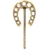 Victorian Large 18ct Gold Tie Pin Of A Horseshoe Set With Natural Split Pearls -Antique Jewellery Company DSC04806 scaled 1