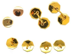 Edwardian 9ct Gold & Mother Of Pearl Dress Set In Original Case -Antique Jewellery Company DSC04818