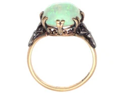 Art Deco 18ct Gold Large Opal Ring -Antique Jewellery Company DSC04839