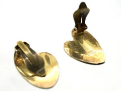 Silver Gilt Green Enamel Lily Pad Earrings By Finn Jensen 10 Silver Gilt Green Enamel Lily Pad Earrings By Finn Jensen -Antique Jewellery Company DSC04844 1