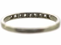 Art Deco Platinum & Diamond Half Eternity Ring 12 Art Deco Platinum & Diamond Half Eternity Ring -Antique Jewellery Company DSC04858 scaled 1