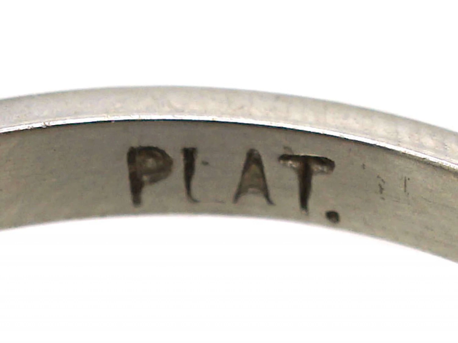 Art Deco Platinum & Diamond Half Eternity Ring 8 Art Deco Platinum & Diamond Half Eternity Ring - Image 6