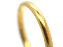 22ct Gold Small Wedding Band -Antique Jewellery Company DSC04941