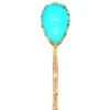Edwardian 15ct Gold Tie Pin Set With A Pear Shaped Turquoise 2 Edwardian 15ct Gold Tie Pin Set With A Pear Shaped Turquoise -Antique Jewellery Company DSC04965 copy
