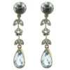 Edwardian Aquamarine ​& Rose Diamond Drop Earrings -Antique Jewellery Company DSC05011