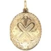 Victorian 15ct Gold Oval Engraved Locket With Heart Cartouche 1 Victorian 15ct Gold Oval Engraved Locket With Heart Cartouche -Antique Jewellery Company DSC05011 2