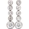 Edwardian Platinum Diamond Drop Earrings -Antique Jewellery Company DSC05059 scaled 1