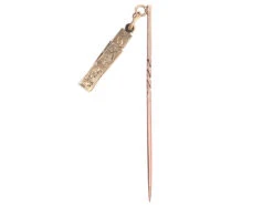 Victorian 9ct Gold Masonic Folding Tie Pin -Antique Jewellery Company DSC05090 1