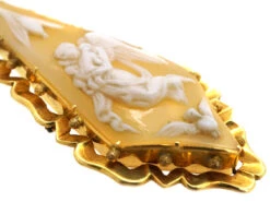 Victorian 18ct Gold Long Drop Cameo Earrings Of Guardian Angels 11 Victorian 18ct Gold Long Drop Cameo Earrings Of Guardian Angels -Antique Jewellery Company DSC05090