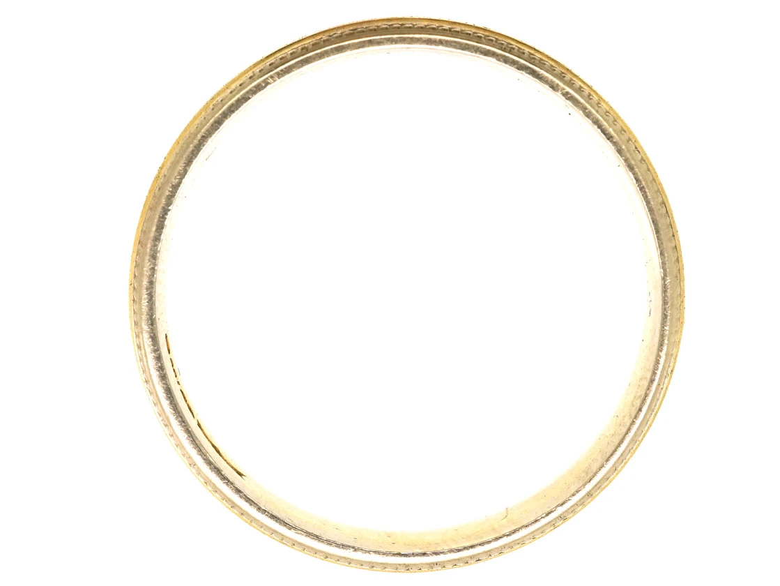 18ct Two Colour Gold Wedding Band 6 18ct Two Colour Gold Wedding Band - Image 4