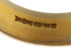 18ct Two Colour Gold Wedding Band 13 18ct Two Colour Gold Wedding Band -Antique Jewellery Company DSC05114