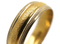 18ct Two Colour Gold Wedding Band 11 18ct Two Colour Gold Wedding Band -Antique Jewellery Company DSC05122