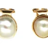 18ct Gold Clip On Pearl Earrings