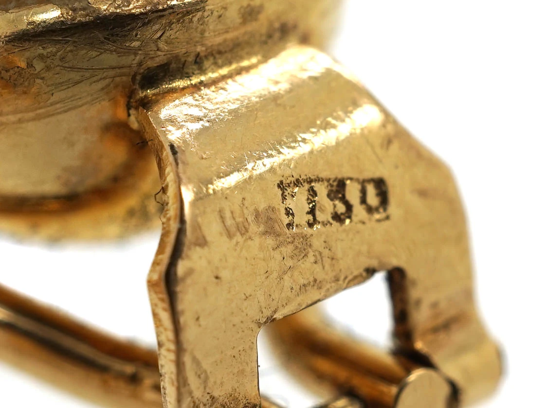 18ct Gold Clip On Pearl Earrings 5 18ct Gold Clip On Pearl Earrings - Image 3