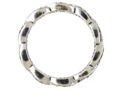 9ct White Gold & Diamond Inter Woven Design Ring 12 9ct White Gold & Diamond Inter Woven Design Ring -Antique Jewellery Company DSC05348