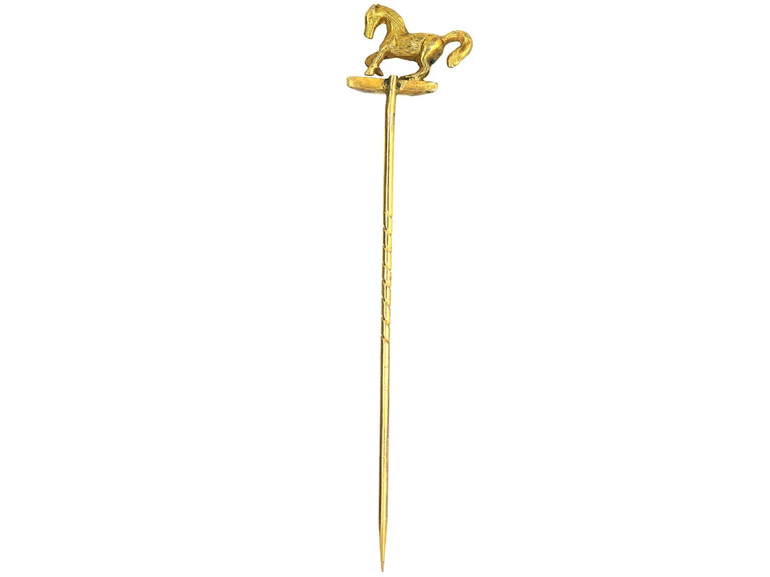 9ct Gold Horse Tie Pin 4 9ct Gold Horse Tie Pin - Image 2
