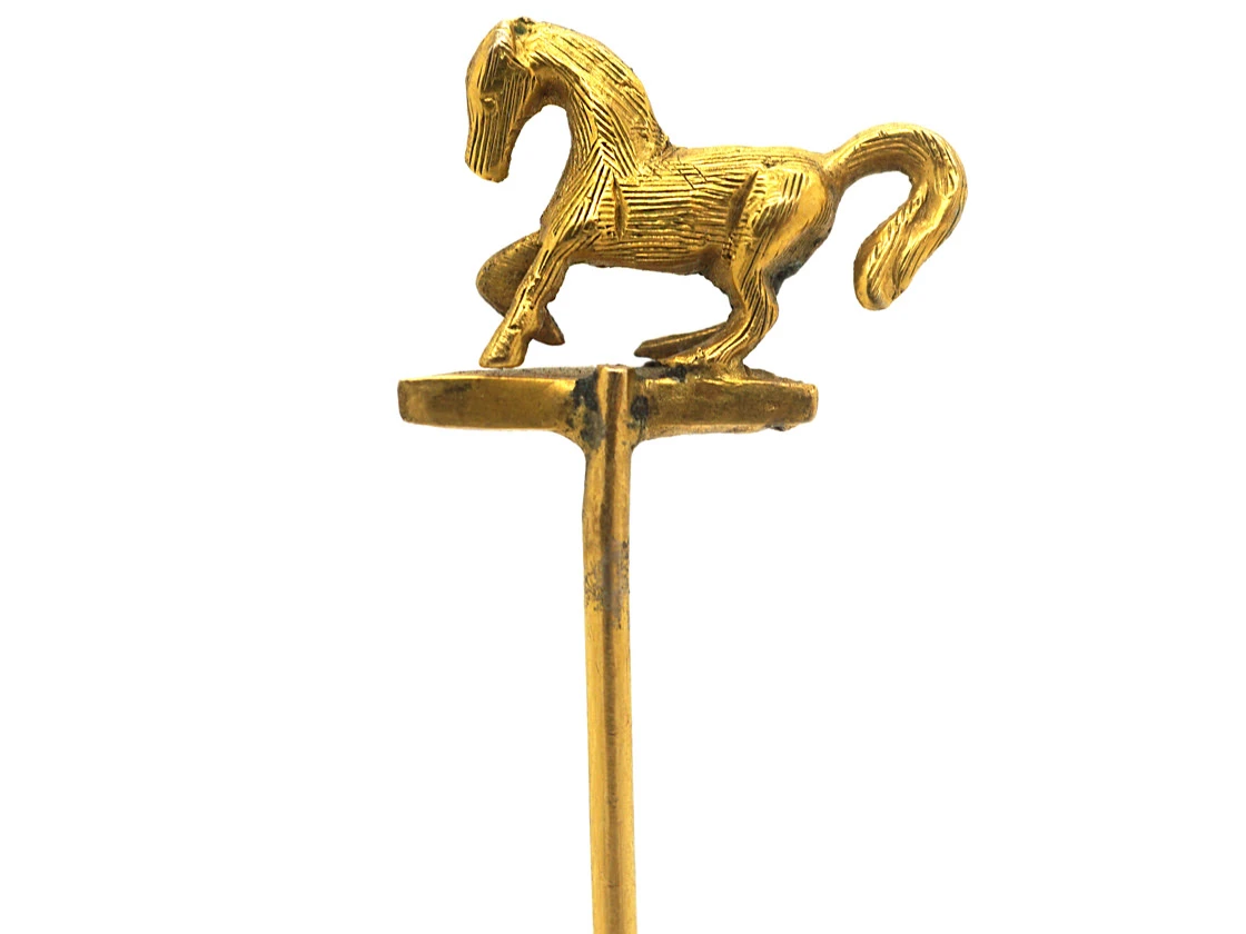9ct Gold Horse Tie Pin 5 9ct Gold Horse Tie Pin - Image 3