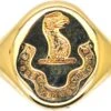 9ct Gold Signet Ring With Intaglio Of Griffin’s Head By Charles Green & Sons
