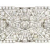 Large Art Deco Platinum & Diamond Rectangular Brooch 1 Large Art Deco Platinum & Diamond Rectangular Brooch -Antique Jewellery Company DSC05391