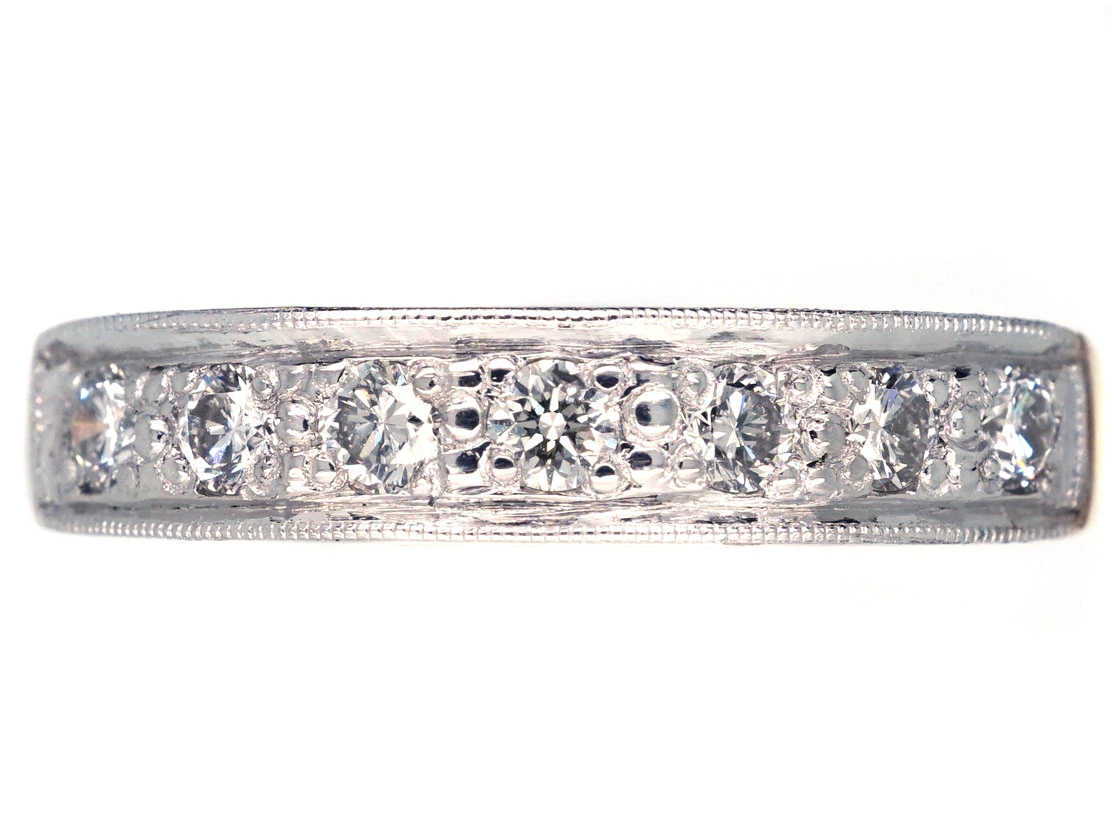 Diamond Half Eternity Ring 3 Diamond Half Eternity Ring